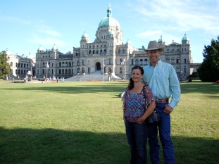 My husband and I at BC Beef Day in Victoria.
